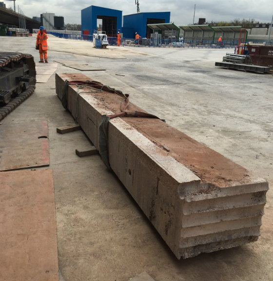 Paddington New Yard garage wall track sawing