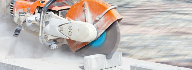 concrete sawing process